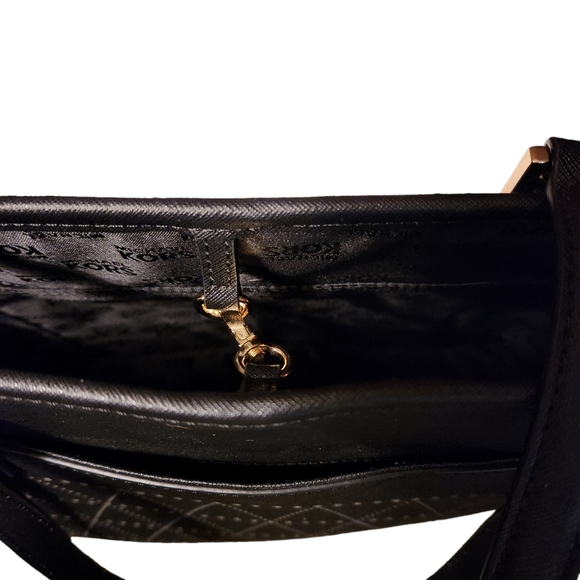 BLACK AND GOLD MICHAEL KORS TOTE CARRYALL - Picture 11 of 11